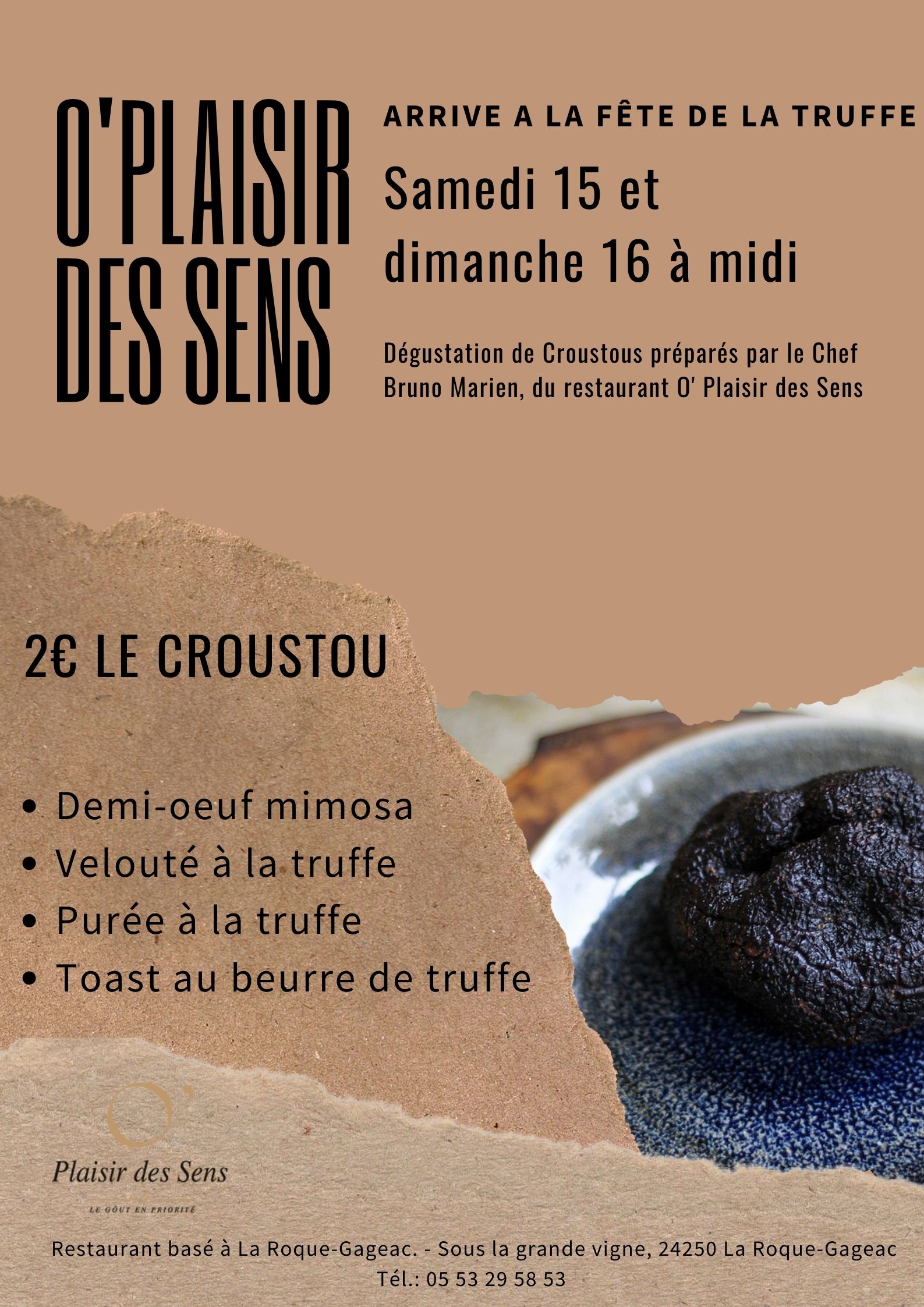 Flyer Fête de la truffe Sarlat